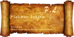 Pieldner Lolita névjegykártya
